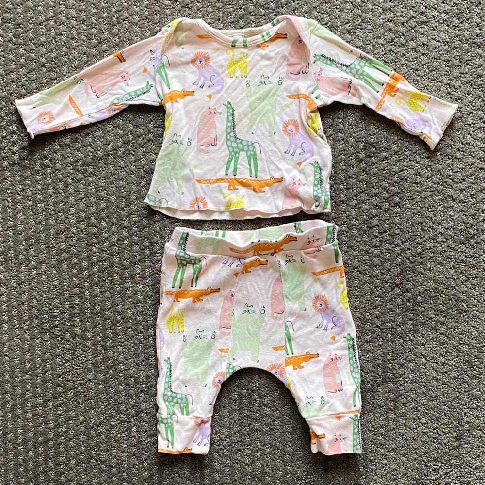 Stella McCartney Pastel Animal Print Baby Set